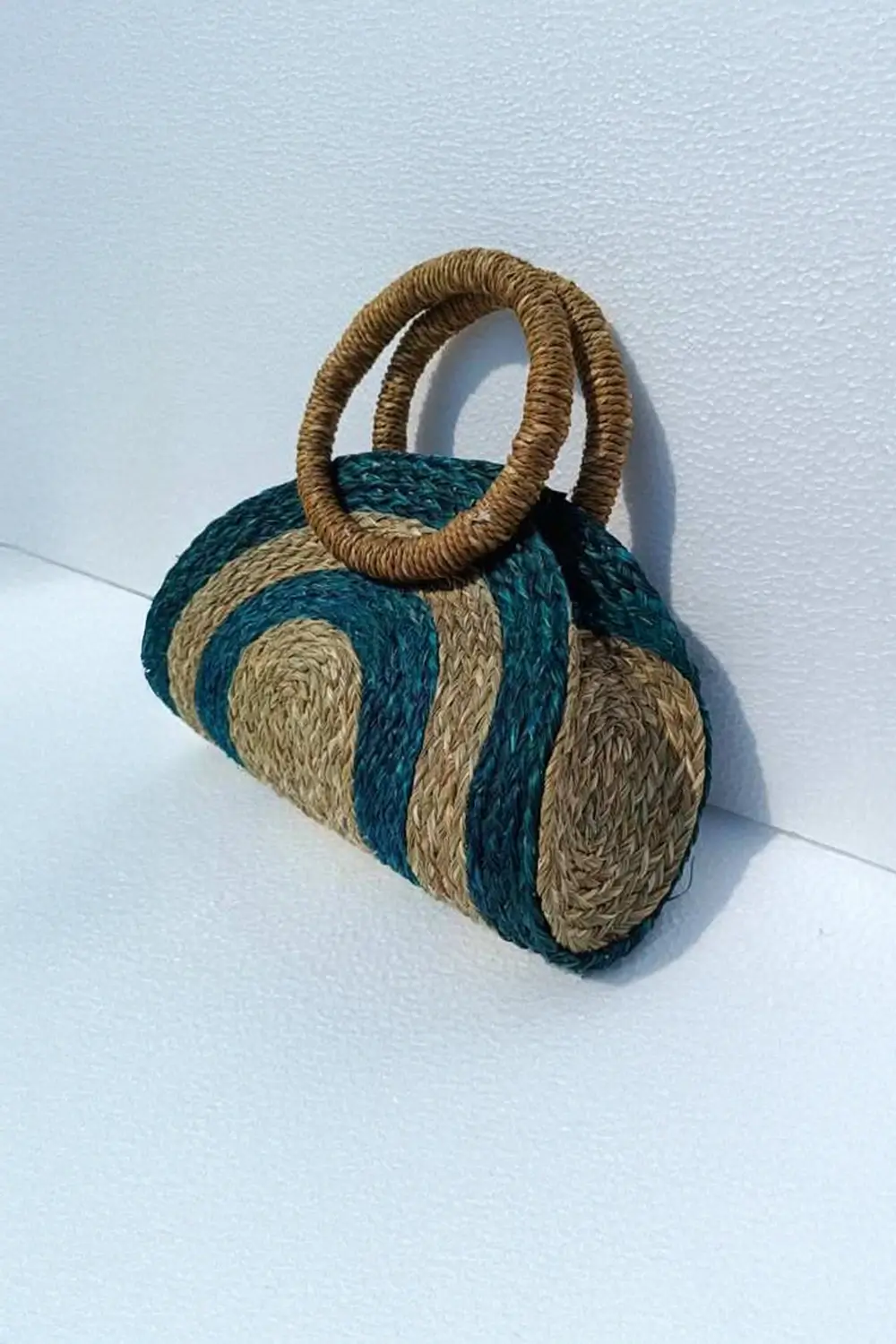 Sabai Grass Half Circle Bag